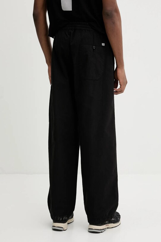Îmbrăcăminte C.P. Company pantaloni de bumbac 18CMPA094A006475G negru