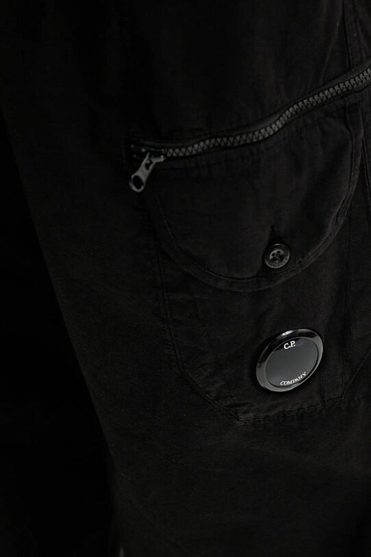 C.P. Company pantaloni de bumbac 18CMPA094A006475G negru