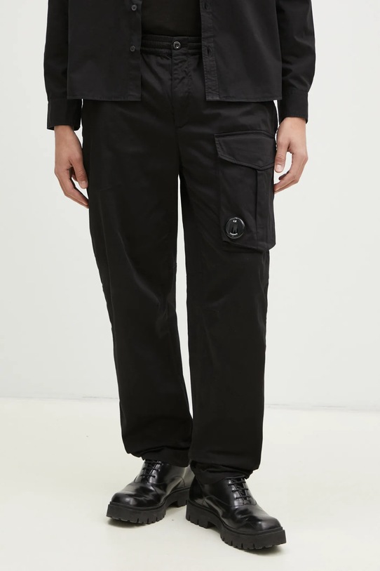 Kalhoty C.P. Company látka černá 18CMPA169A005694G