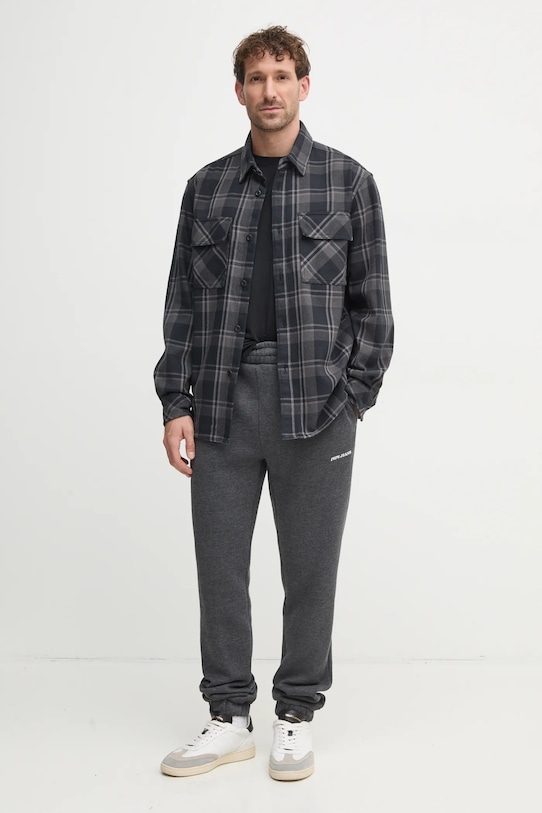 Pepe Jeans pantaloni de trening DAMIAN JOGGER PM211801 gri SS25