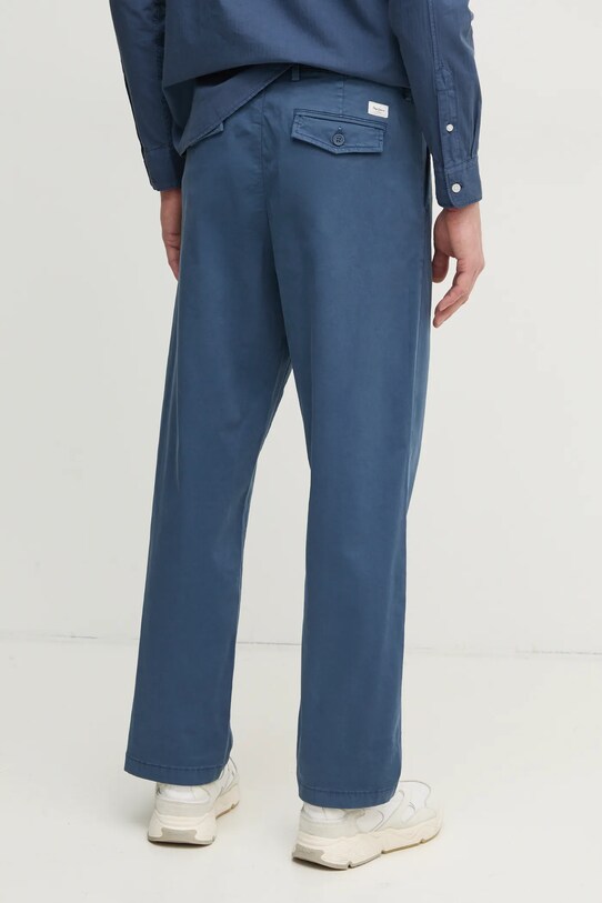 Одяг Штани Pepe Jeans RELAXED COMFORT PLEATED CHINO PM211803 блакитний