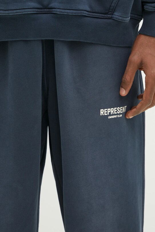 Represent pantaloni de trening din bumbac Owners Club Sweatpant albastru OCM41116.224