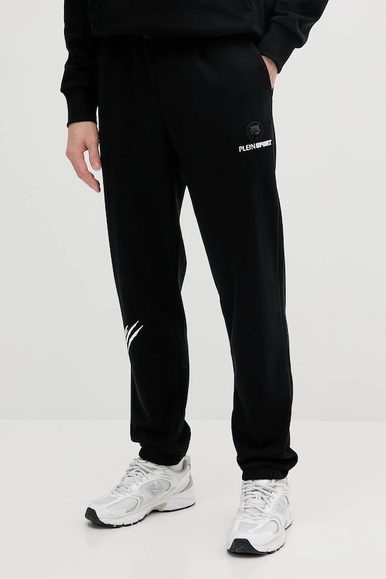 Спортивні штани PLEIN SPORT гладкий чорний SAEC.MJT2474.STE001N
