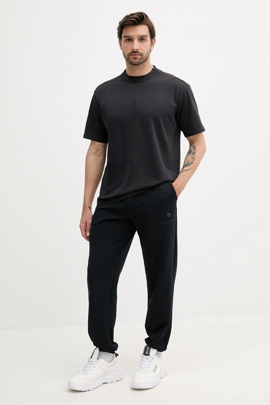 PLEIN SPORT pantaloni tuta SAEC.MJT2477.STE003N nero SS25