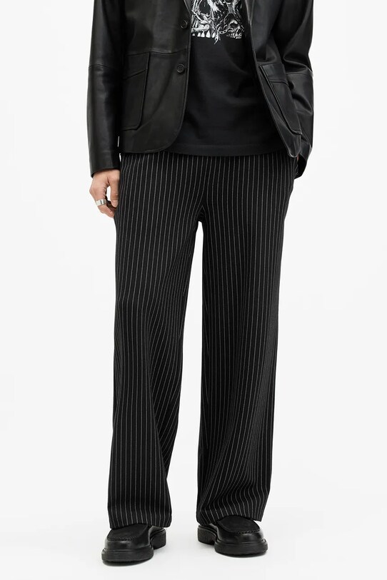 AllSaints pantaloni SINCLAIR M016TB negru SS25