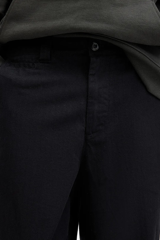 Îmbrăcăminte AllSaints pantaloni de bumbac WARDEN M022TB negru