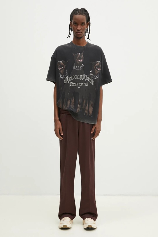adidas Originals pantaloni de trening Flare Pant JC8381 maro