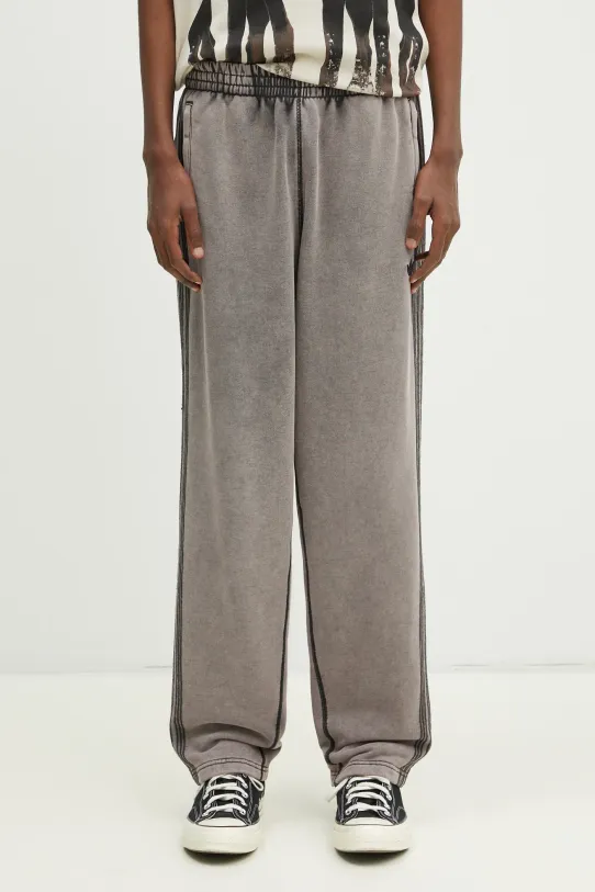 adidas Originals cotton joggers Premium Essentials Retro Washed Open Hem jersey gray JD0217