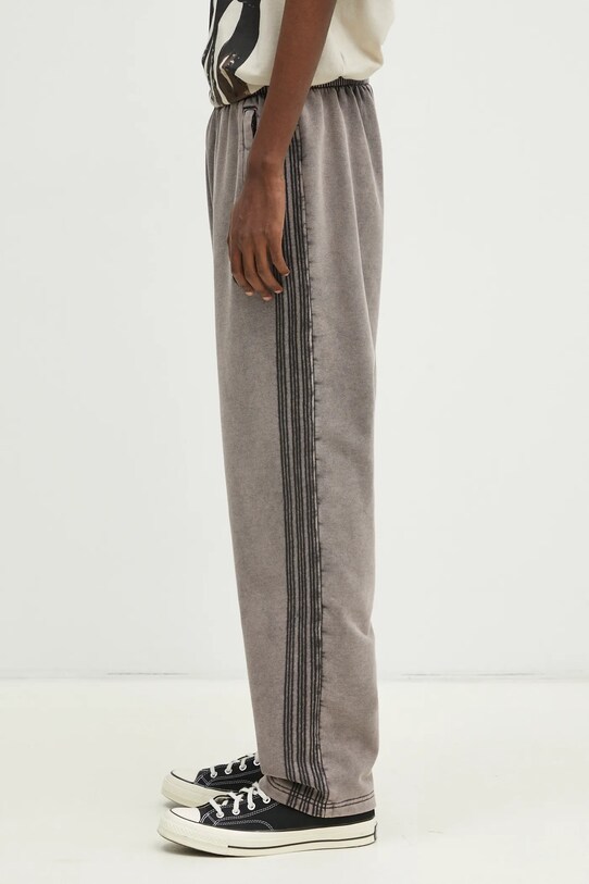 adidas Originals pantaloni de trening din bumbac Premium Essentials Retro Washed Open Hem JD0217 gri SS25