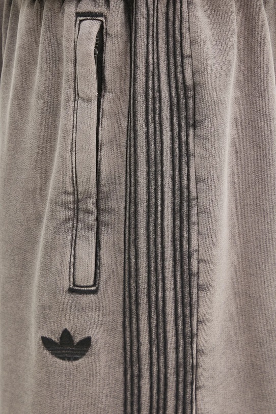 adidas Originals cotton joggers Premium Essentials Retro Washed Open Hem gray JD0217