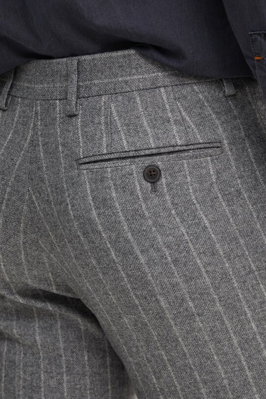 Hackett London spodnie wełniane szary HM470562R