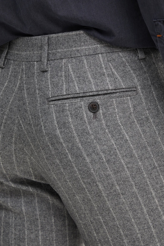 Μάλλινο παντελόνι Hackett London γκρί HM470562R