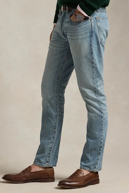 Одяг Джинси Polo Ralph Lauren Parkside ACT 710938366 блакитний
