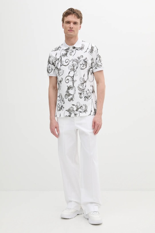 Παντελόνι Versace Jeans Couture 78GAA113.N0311 λευκό SS25