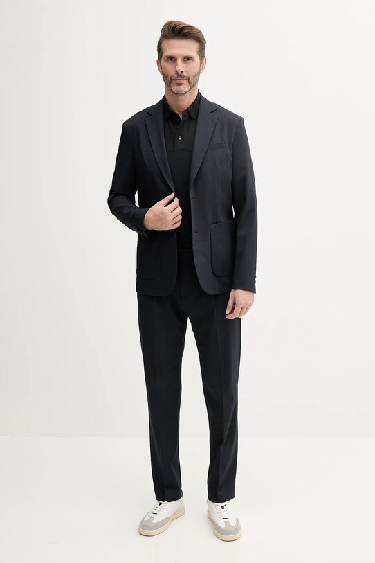 Sisley pantaloni 4KKQSF04Z bleumarin SS25