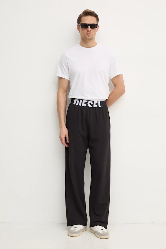 Diesel pantaloni de trening NOLAN-D-POP TROUSERS A17681.0DCBK negru SS25