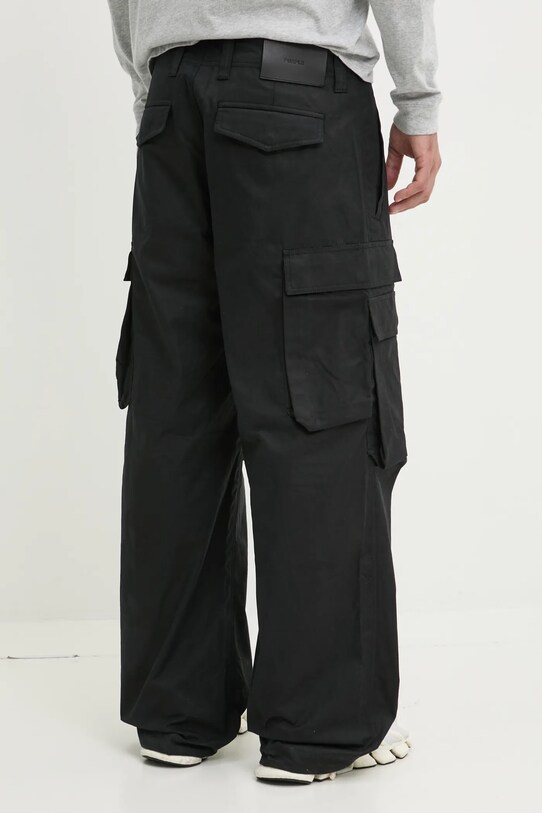 Îmbrăcăminte PURPLE BRAND pantaloni de bumbac WOVEN CARGO PANT P527.WCBB125 negru