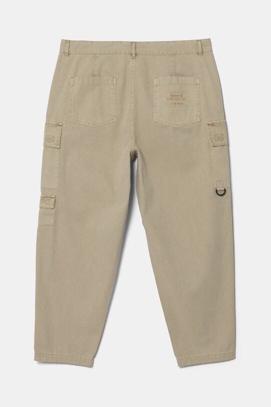 Barbour pantaloni de bumbac MTR0754GY35 bej SS25