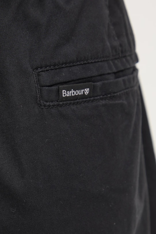 Barbour spodnie bawełniane czarny MTR0756BK31