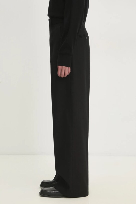 Вовняні штани VETEMENTS Evening Tailored UA66PA430B1 чорний SS25