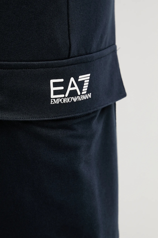 EA7 Emporio Armani spodnie dresowe bawełniane granatowy PJVRZ.8NPP67