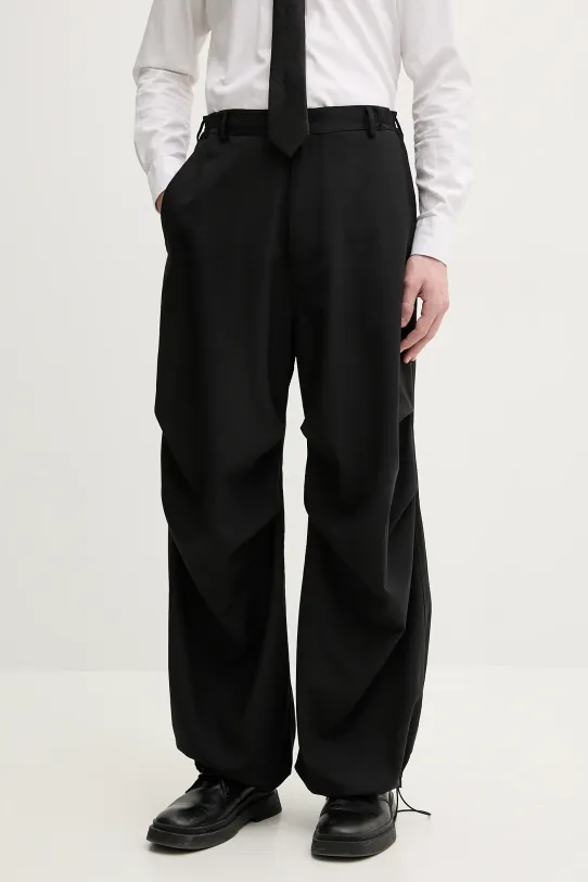 MM6 Maison Margiela wool trousers wool black SH0KA0037.M35080