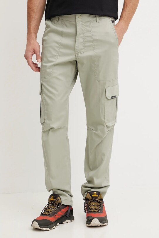 Columbia spodnie outdoorowe Landroamer z elastanem zielony 2123191
