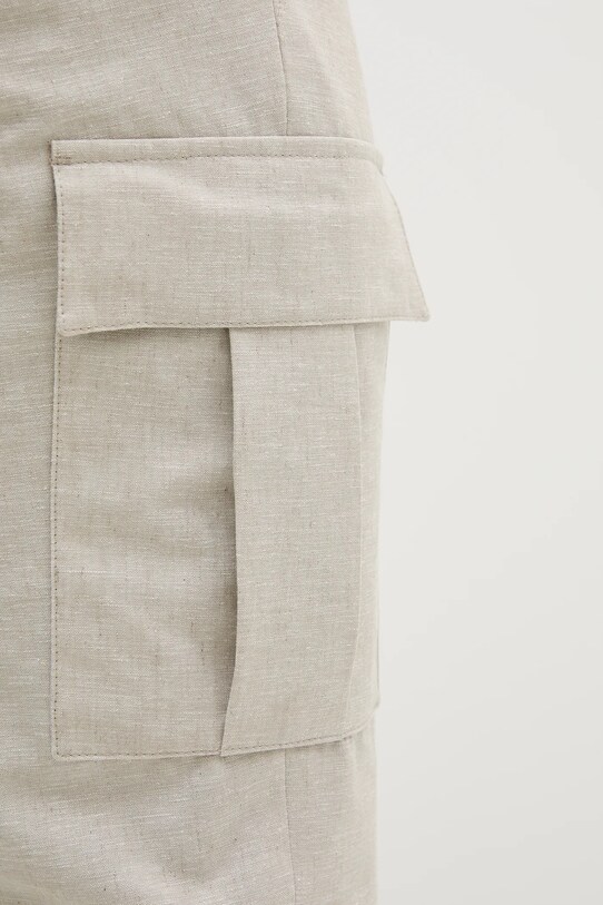 Karl Lagerfeld pantaloni din amestec de in 552030.255038 bej