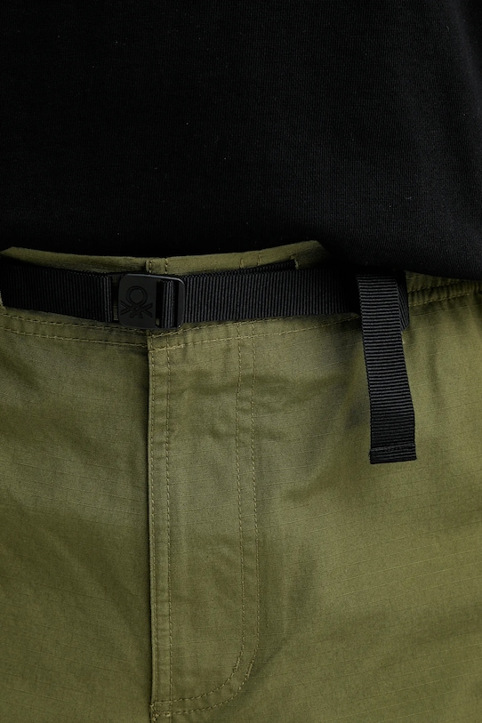 United Colors of Benetton spodnie bawełniane zielony 4KVBUF05F