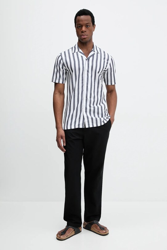 United Colors of Benetton spodnie bawełniane 4KVBUF05F czarny SS25