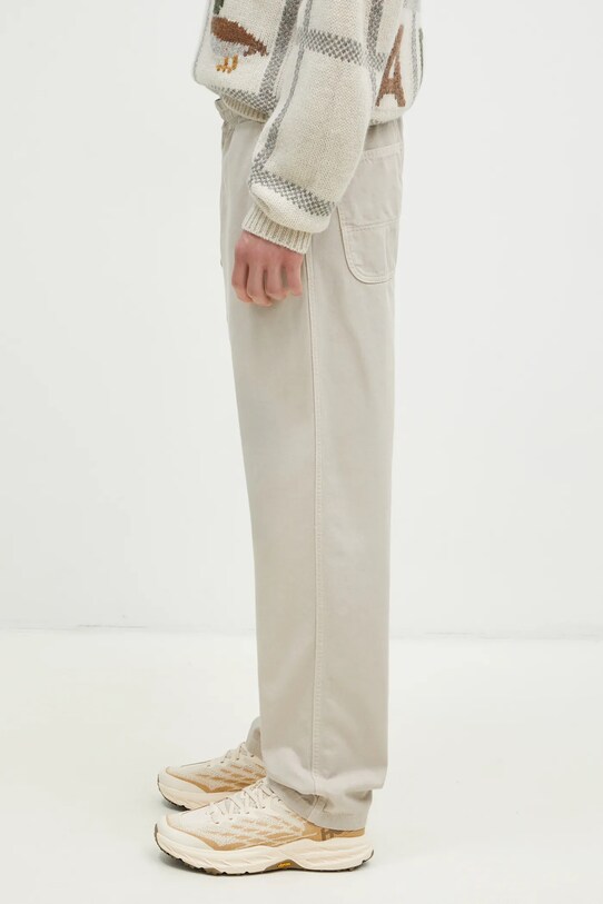 Carhartt WIP spodnie bawełniane Flint Pant I029919.2LPGD beżowy SS25