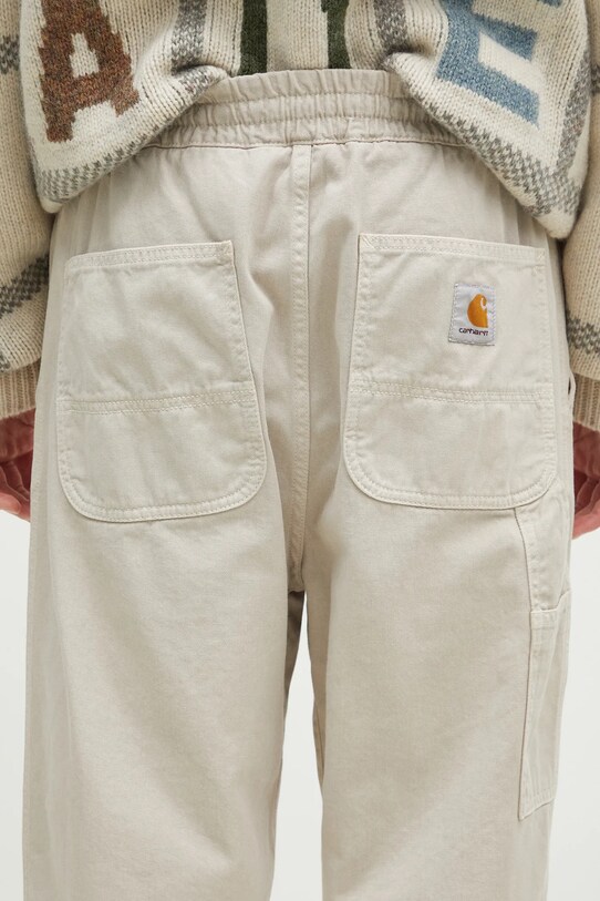 Carhartt WIP spodnie bawełniane Flint Pant beżowy I029919.2LPGD