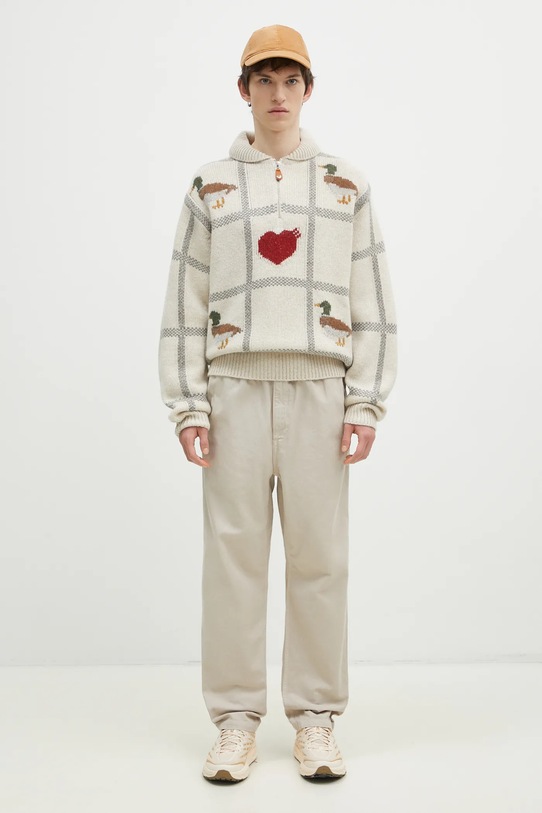 Carhartt WIP cotton trousers Flint Pant I029919.2LPGD beige