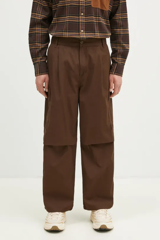 Carhartt WIP pantaloni de bumbac Cole Cargo Pant panza maro I030477.2LS02