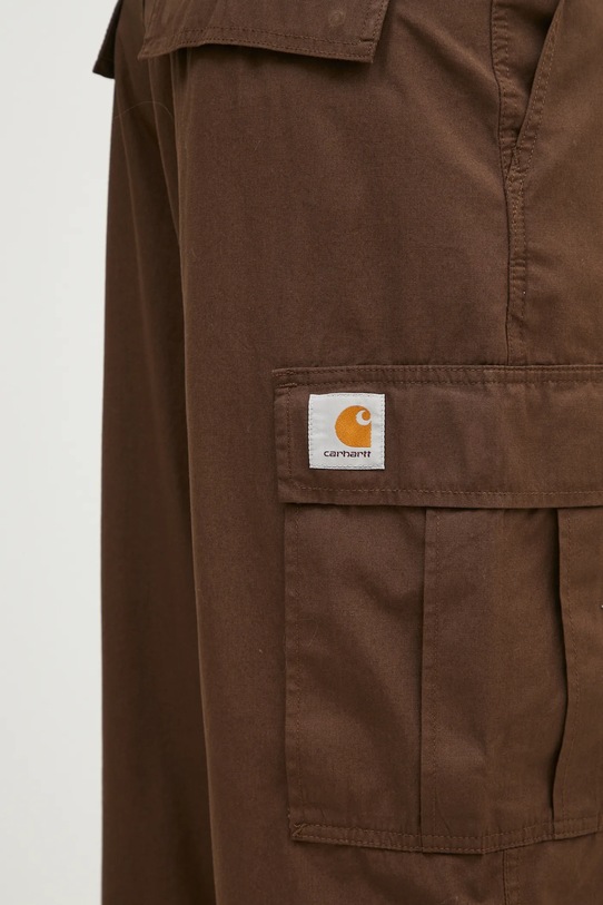 Carhartt WIP pantaloni de bumbac Cole Cargo Pant maro I030477.2LS02