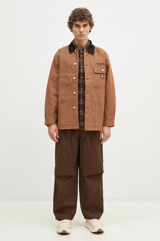 Carhartt WIP pantaloni de bumbac Cole Cargo Pant I030477.2LS02 maro