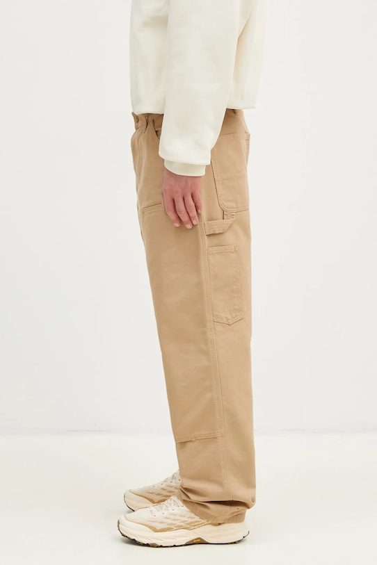 Carhartt WIP pantaloni de bumbac Double Knee Pant I031501.700 maro SS25