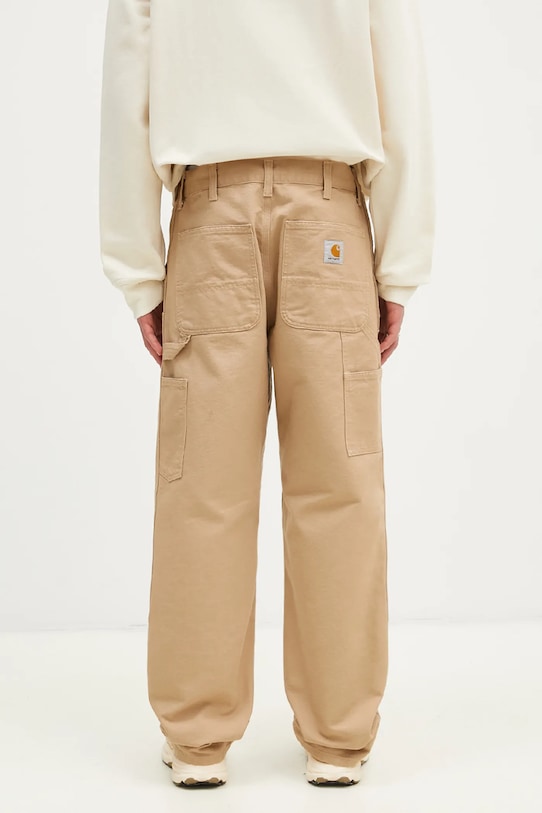 Îmbrăcăminte Carhartt WIP pantaloni de bumbac Double Knee Pant I031501.700 maro