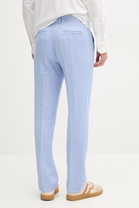Одяг Льняні штани United Colors of Benetton 43B3UF03X блакитний