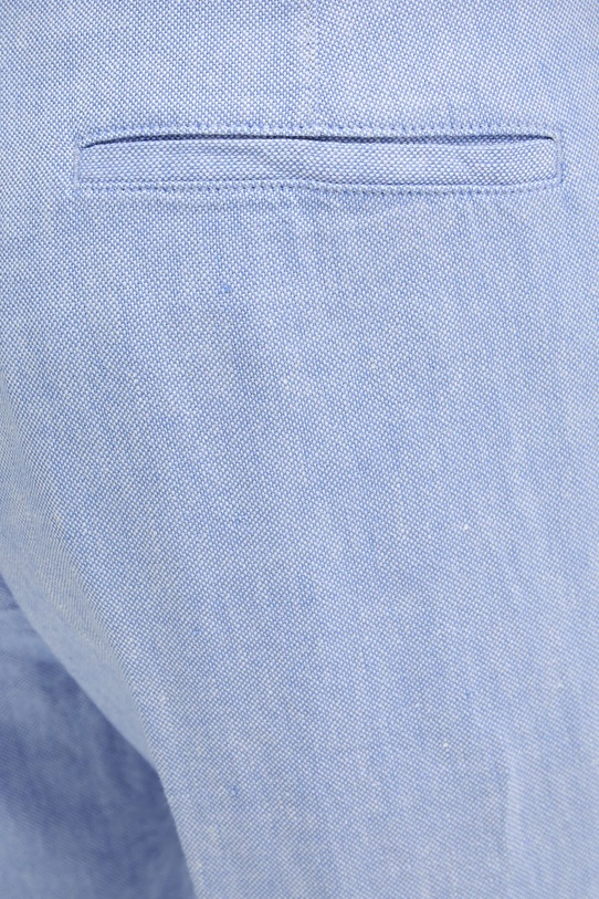 Льняні штани United Colors of Benetton блакитний 43B3UF03X