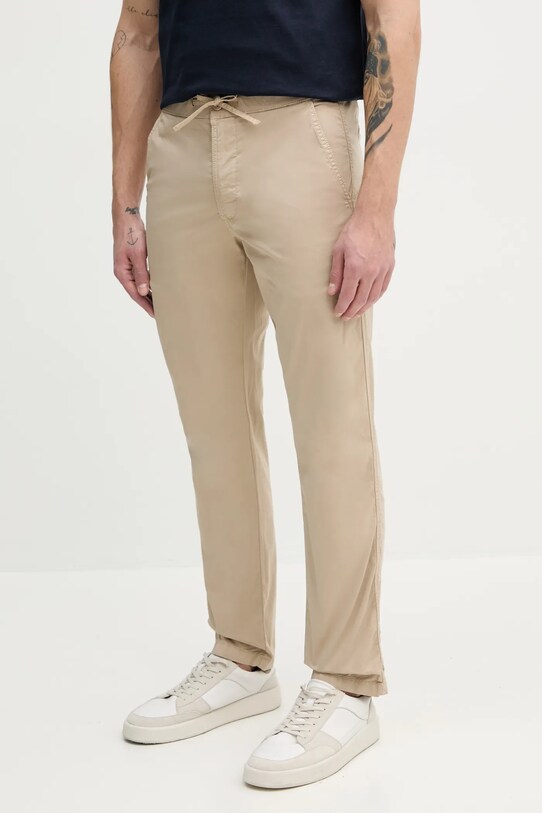 Παντελόνι Pepe Jeans PULL ON COMFORT CHINO με ελαστάν μπεζ PM211866