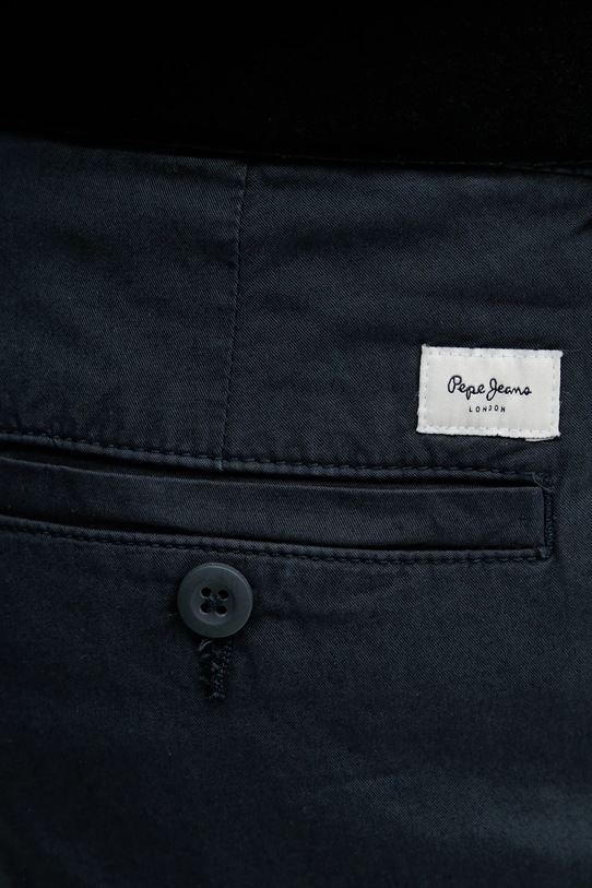 Hlače Pepe Jeans SLIM CHINO POPLIN mornarsko modra PM211873