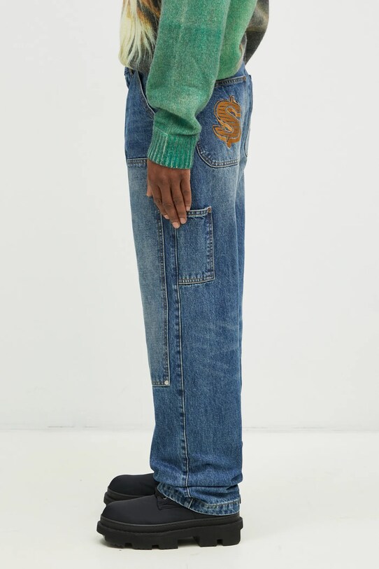 Billionaire Boys Club jeansi Denim Carpenter Pant B24428 albastru SS25