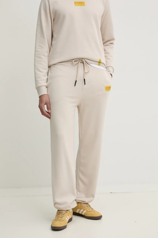 Iceberg pantaloni de trening tricotaj bej B030.6317