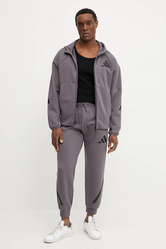 adidas spodnie dresowe Z.N.E. JC5496 fioletowy SS25