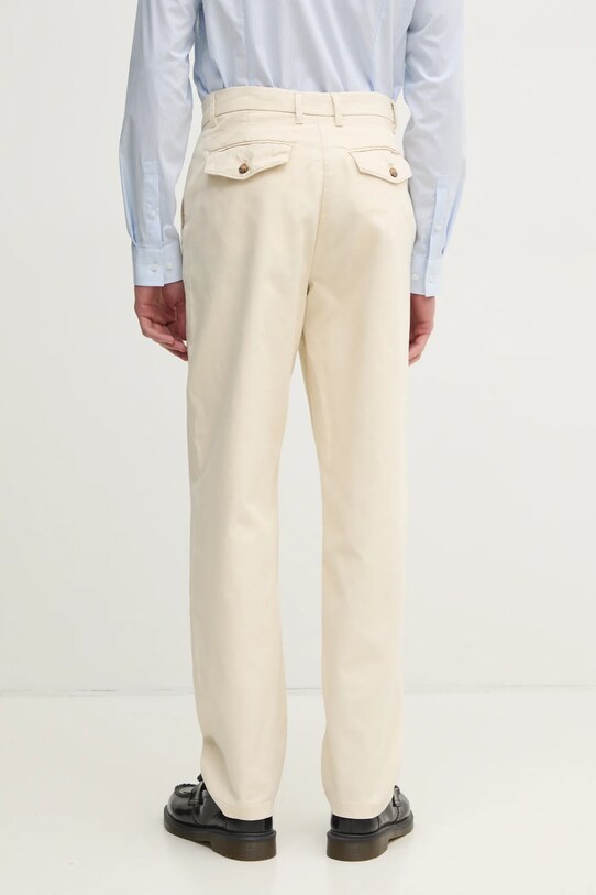 Odzież Lindbergh spodnie bawełniane 30.003111.CREAM.WHITE beżowy