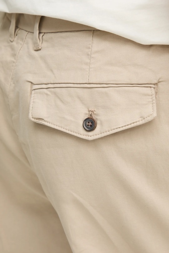 Βαμβακερό παντελόνι Lindbergh μπεζ 30.003111.LT.STONE