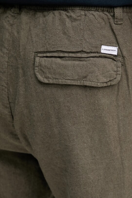 Lindbergh spodnie lniane zielony 30.008023.DK.ARMY