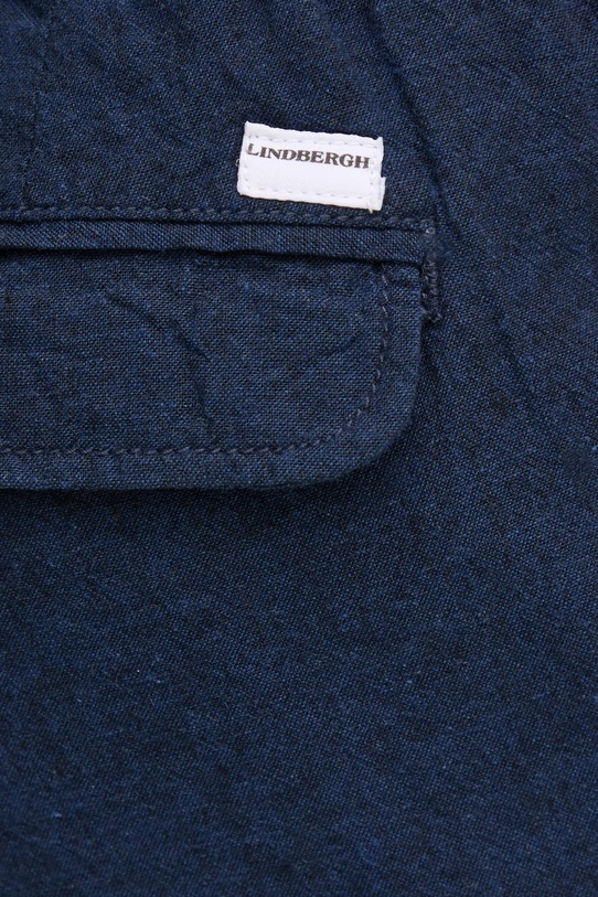 Lindbergh pantaloni din in bleumarin 30.008023.DK.BLUE