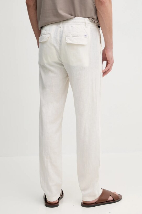 Ρούχα Λινό παντελόνι Lindbergh 30.008023.WHITE μπεζ